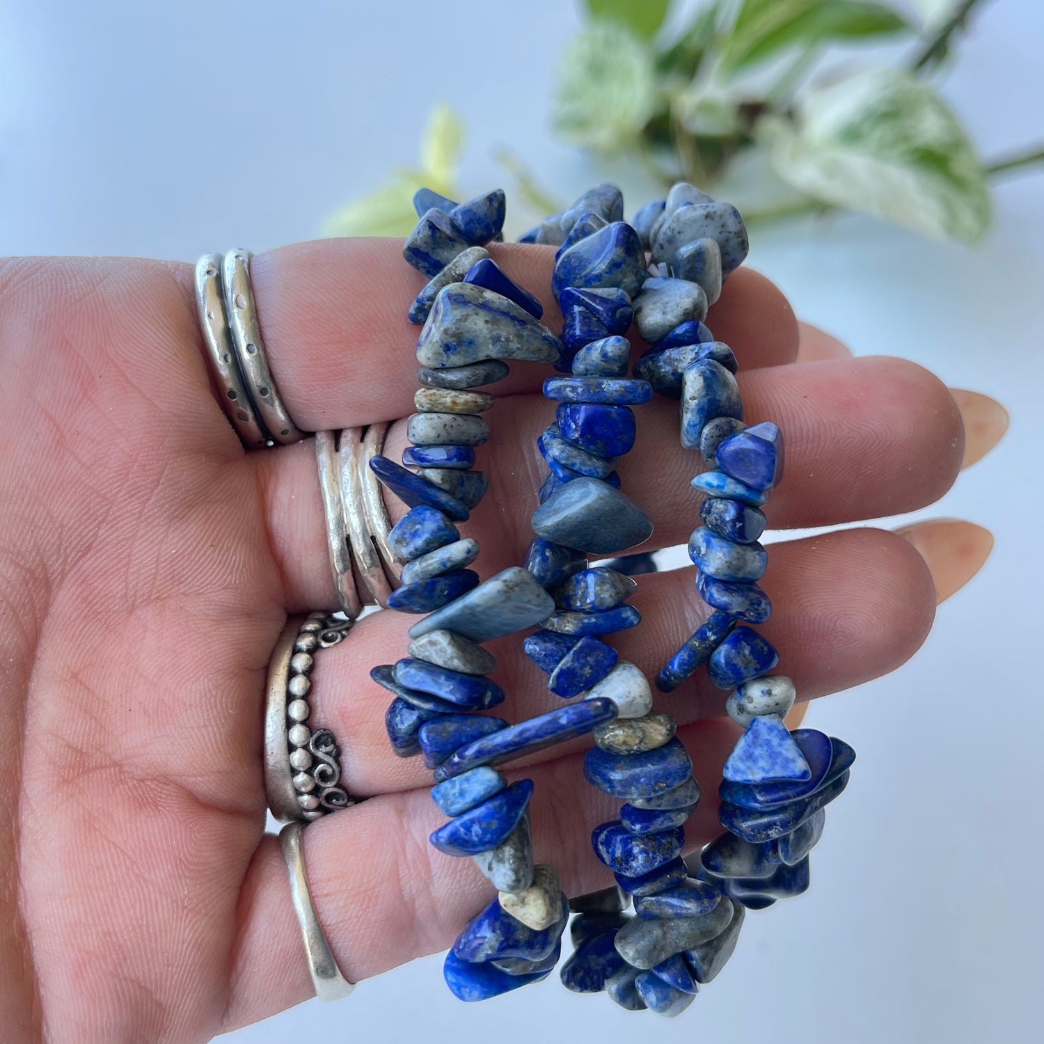 Lapis Lazuli Chip Bracelet