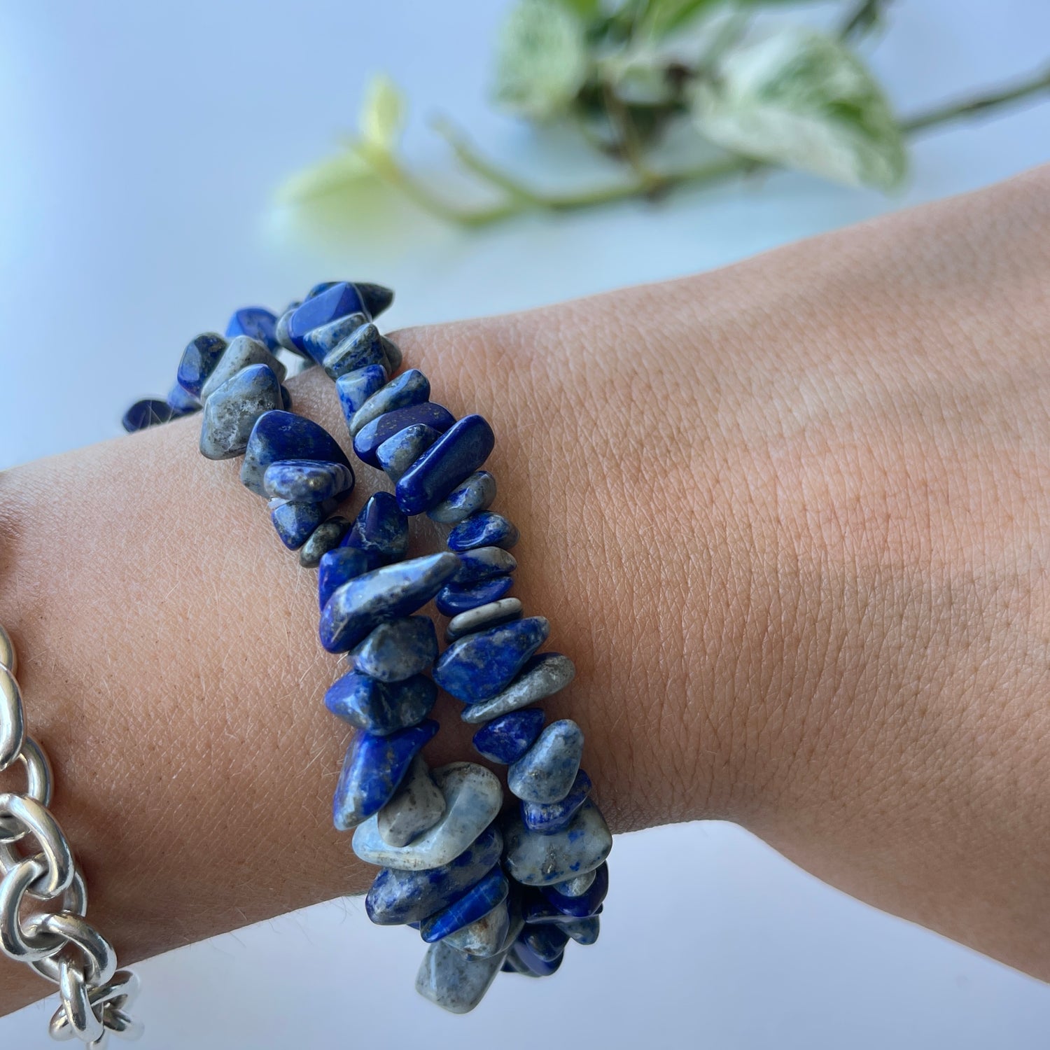 Lapis Lazuli Chip Bracelet