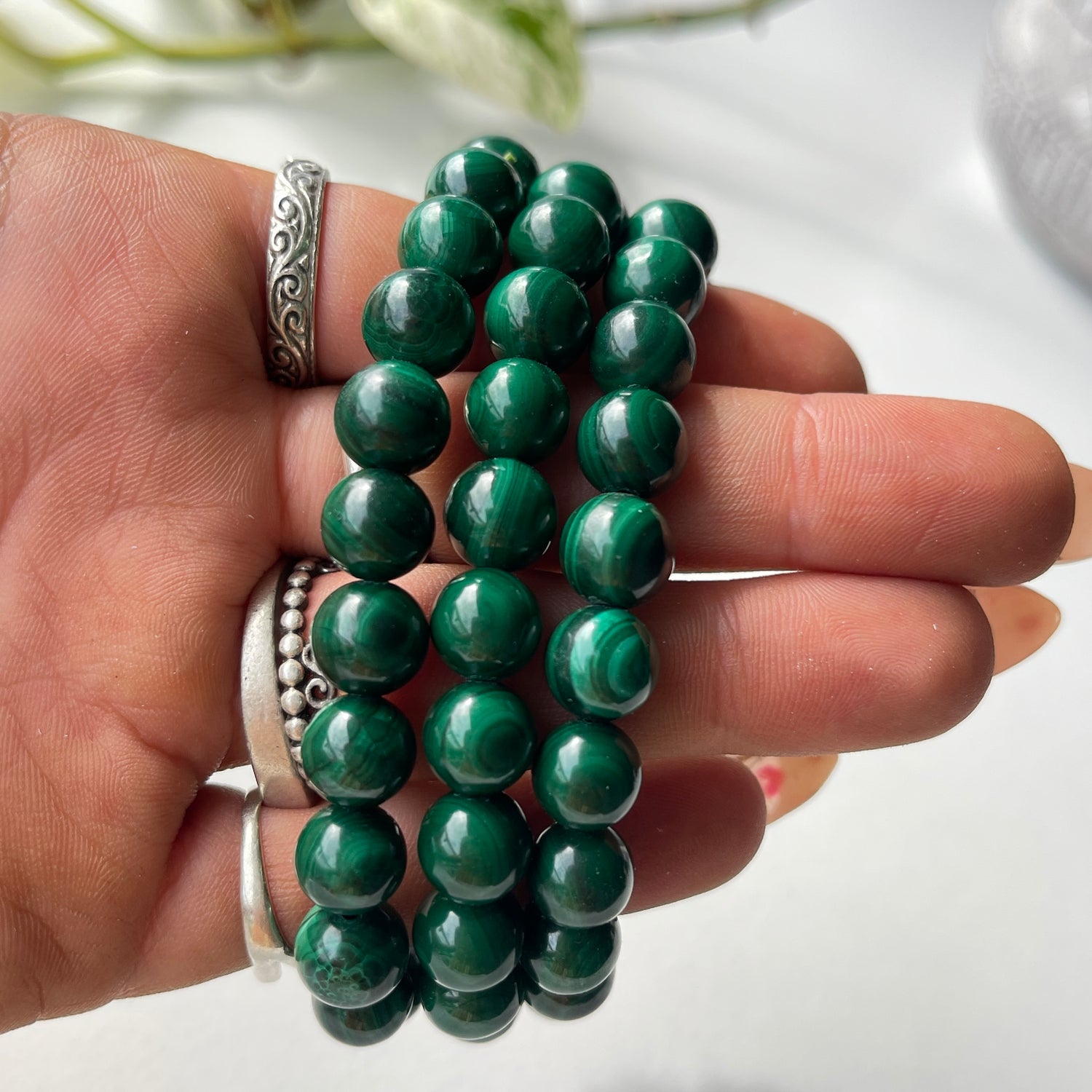 Malachite Beaded Bracelet