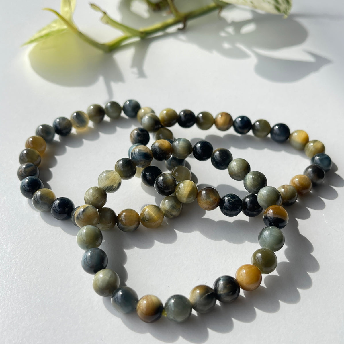 Natural Cats Eye Beaded Bracelet