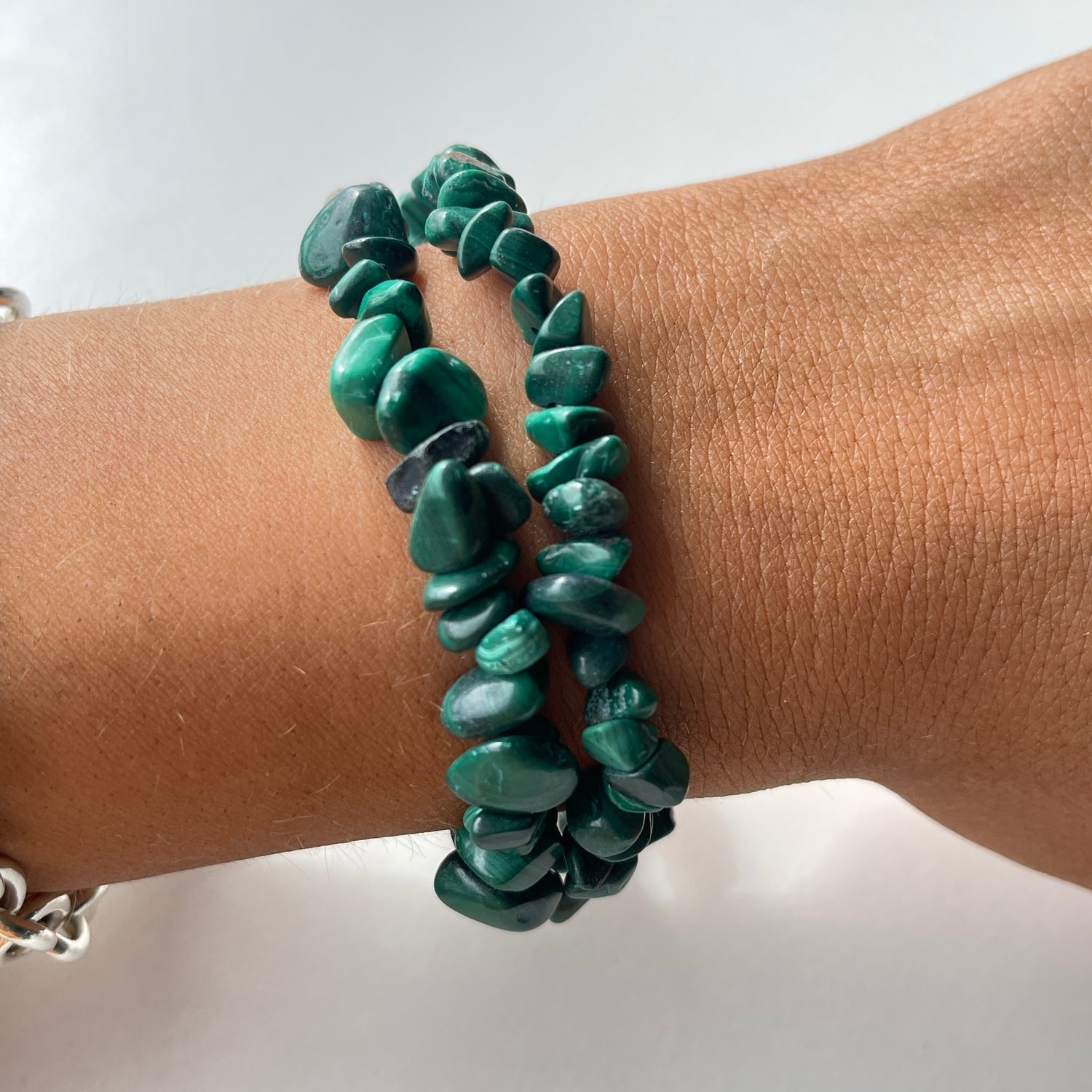 Malachite Chip Bracelet