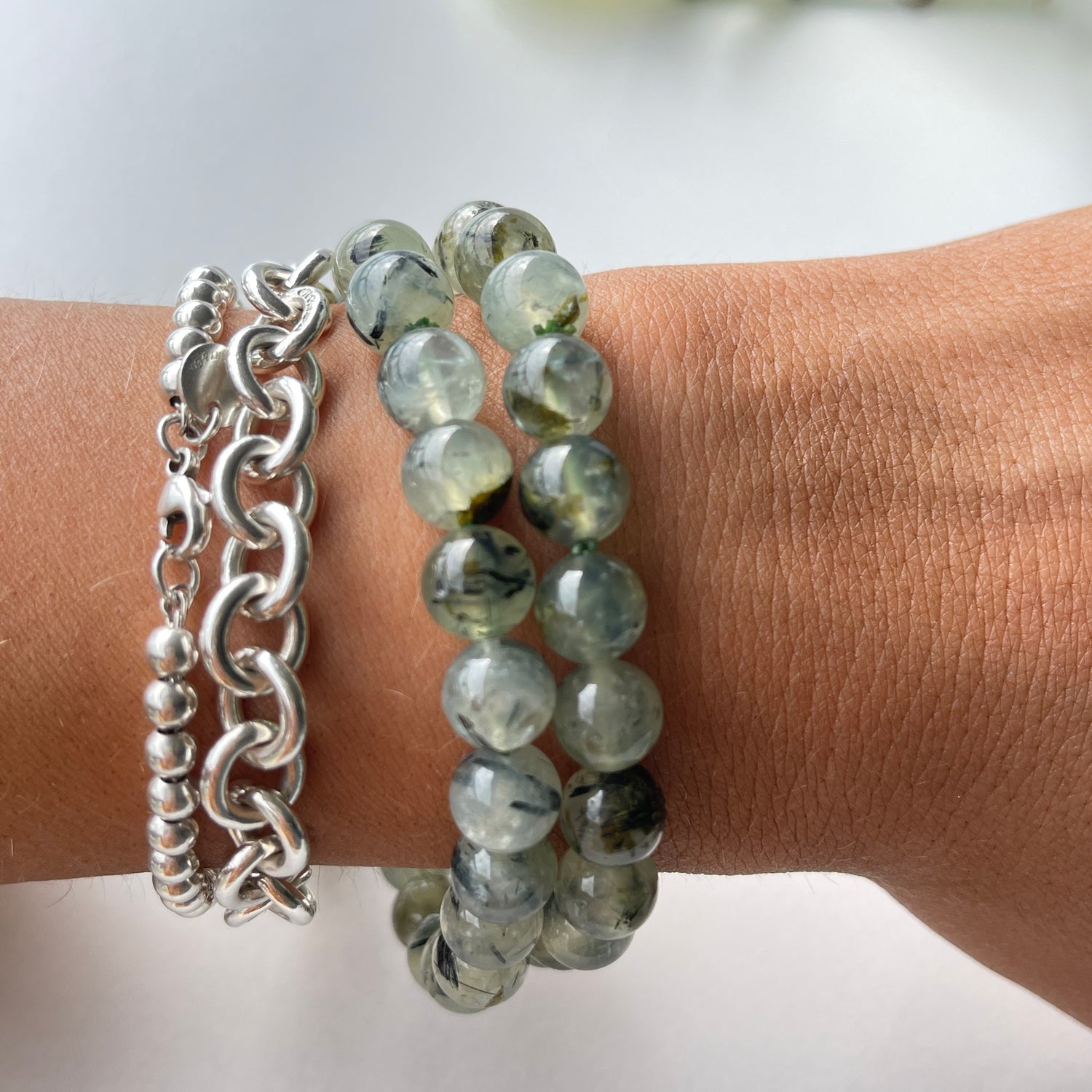 Prehnite Med Bracelet