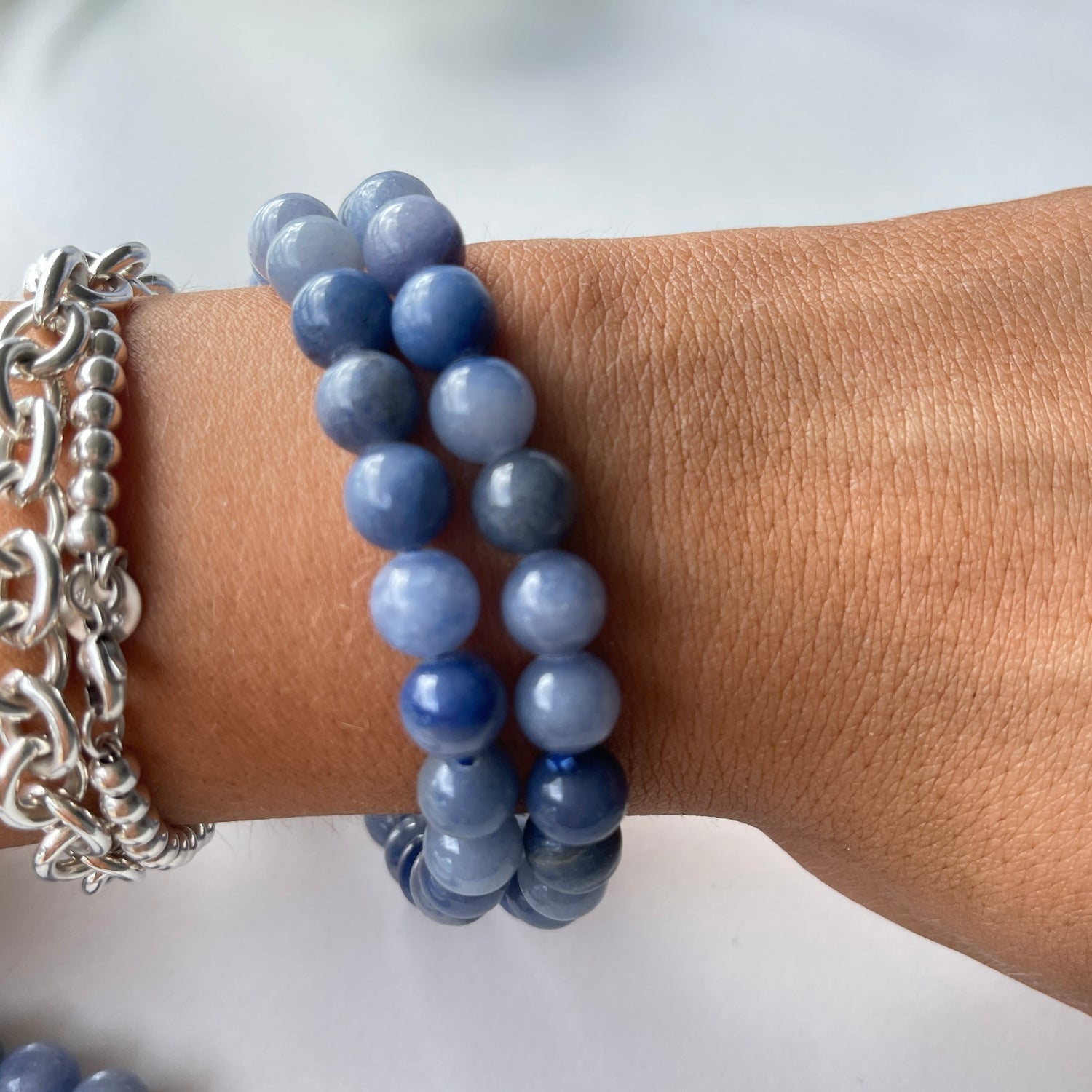 Blue Quartz Med Bracelet