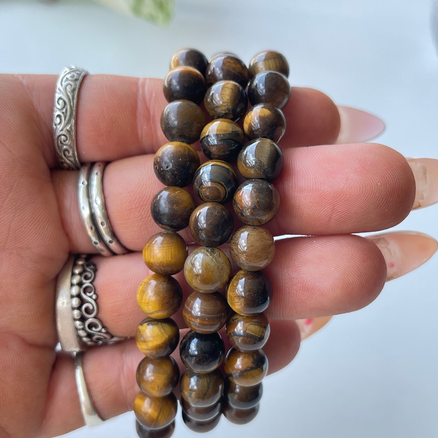 Tigers Eye Beaded Bracelet