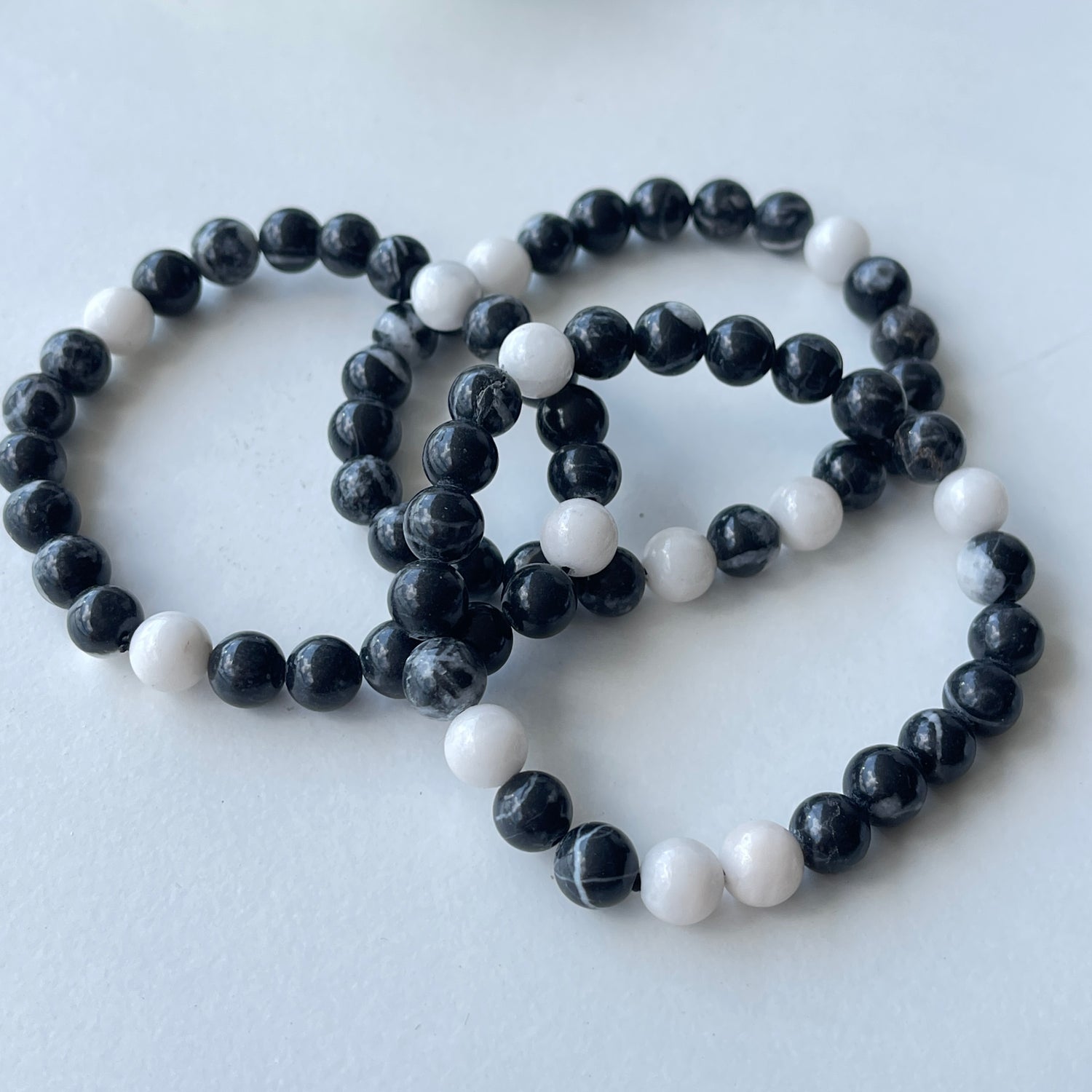 Zebra Jasper Beaded Bracelet