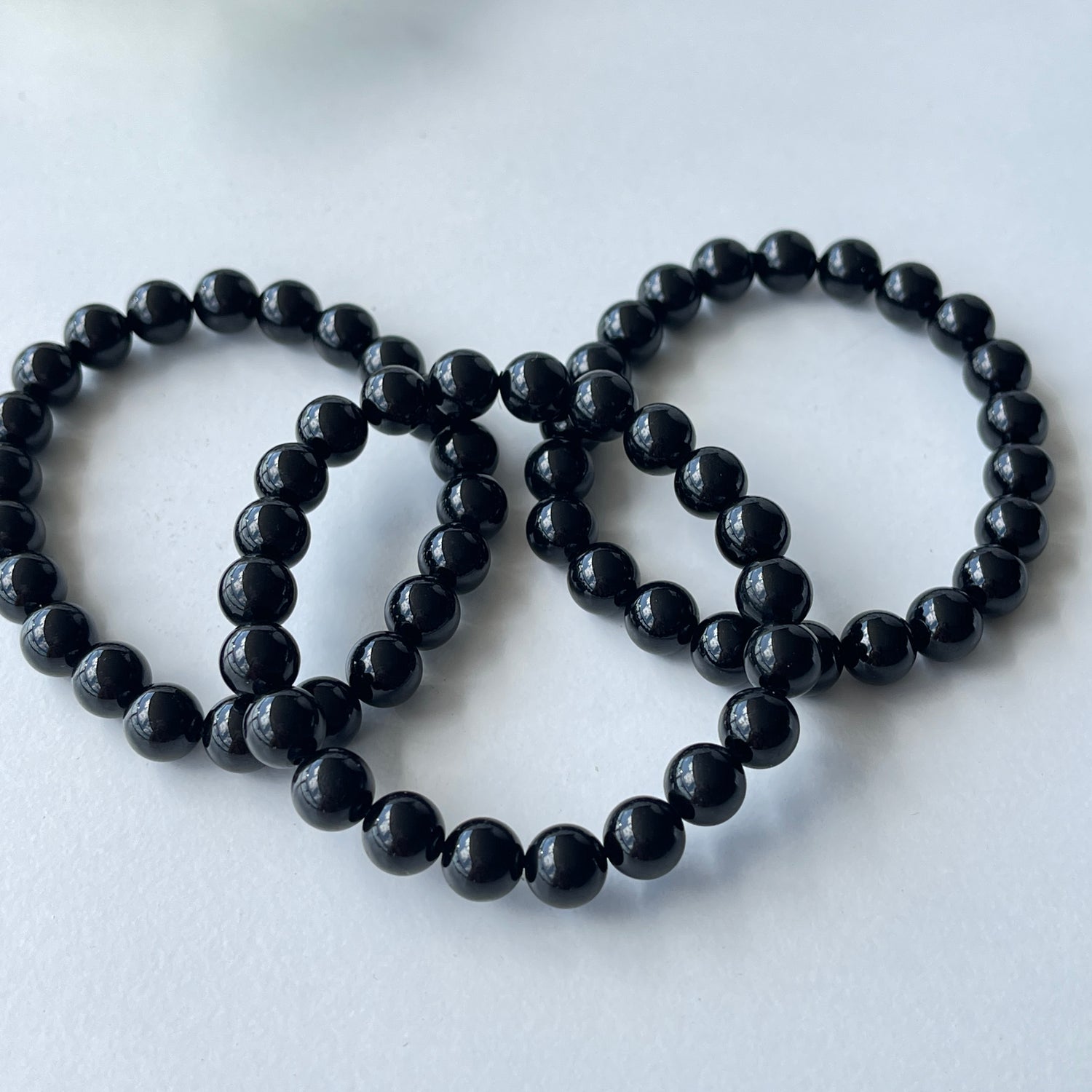 Black Tourmaline Beaded Bracelet