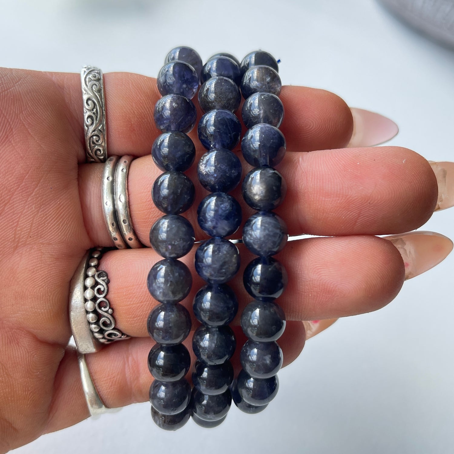 Sapphire Beaded Bracelet