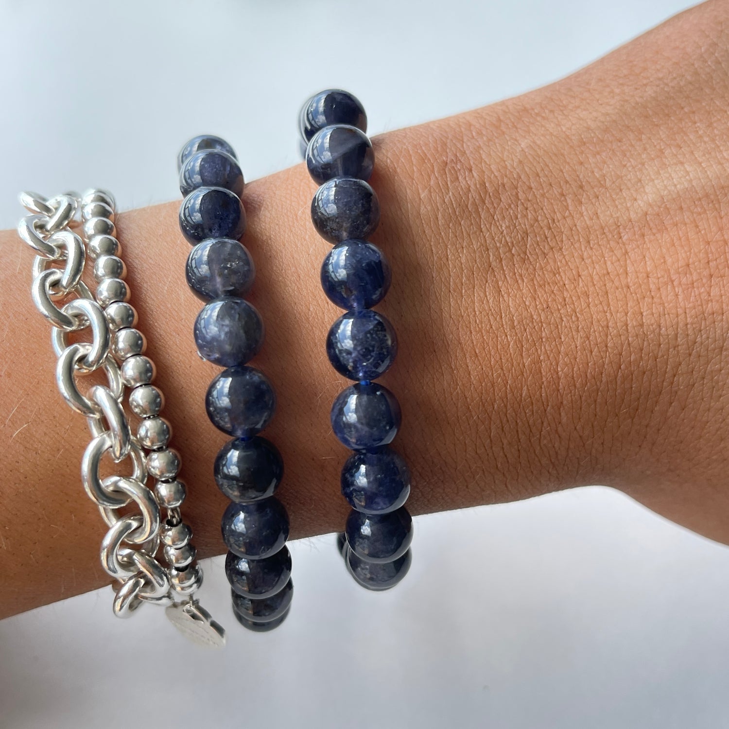 Sapphire Beaded Bracelet