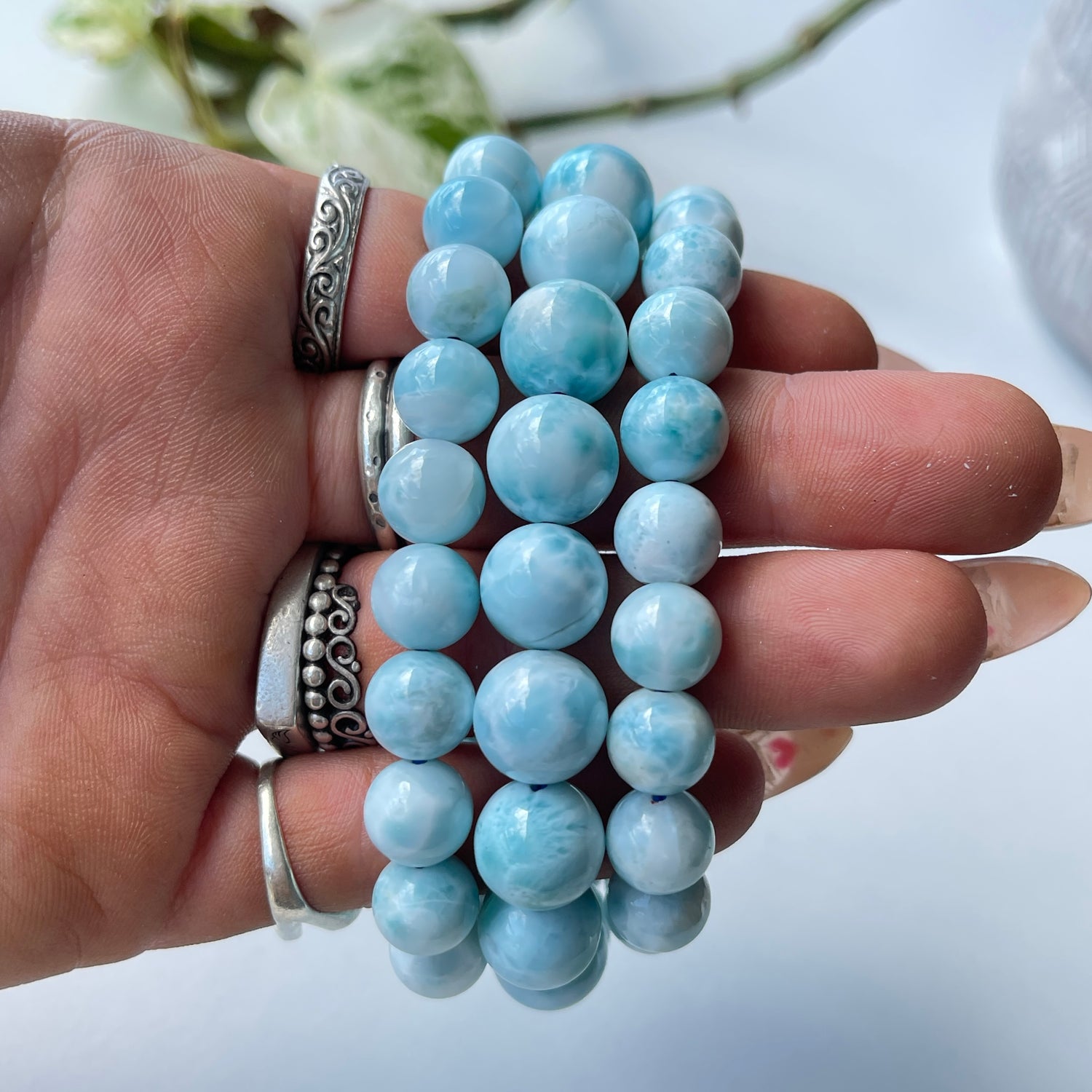 Larimar Beaded Bracelet