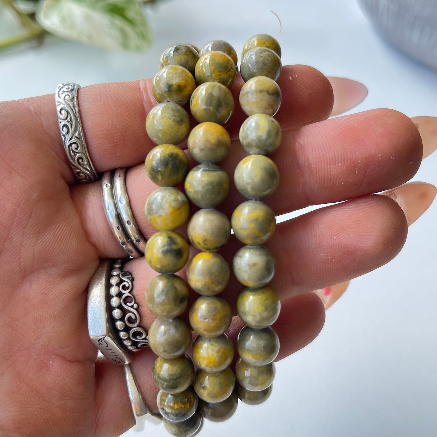 Bumblebee Jasper Med Bracelet