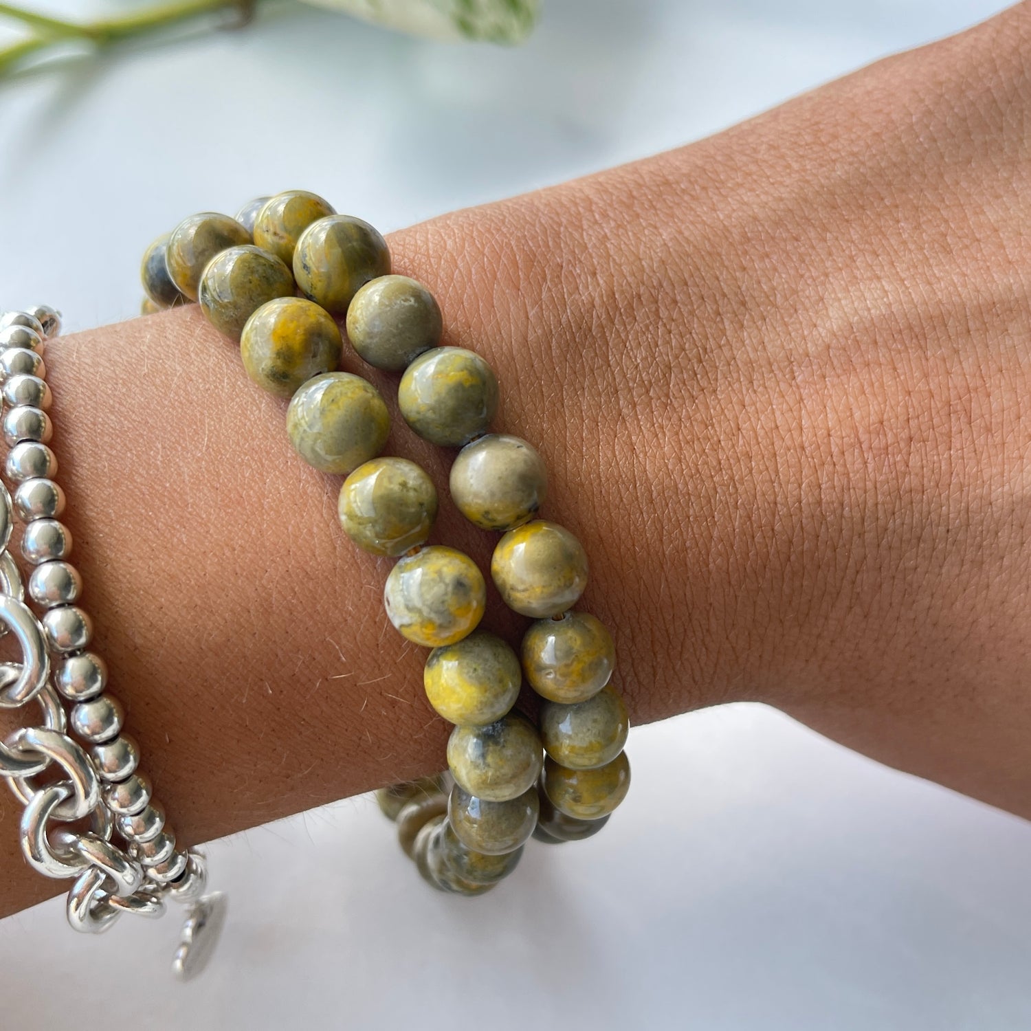 Bumblebee Jasper Med Bracelet