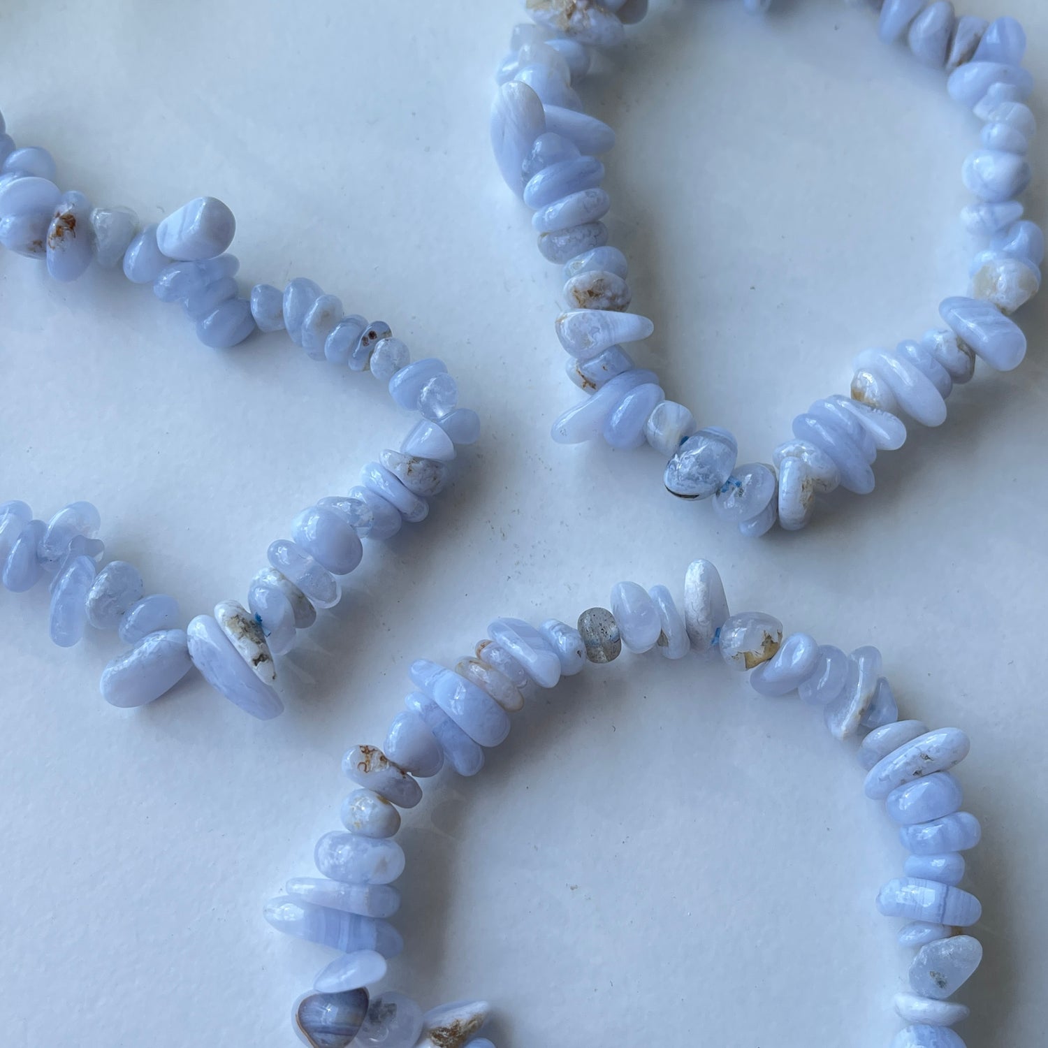 Blue Lace Agate Chip Bracelet