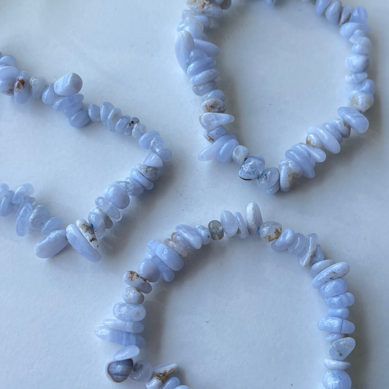 Blue Lace Agate Chip Bracelet
