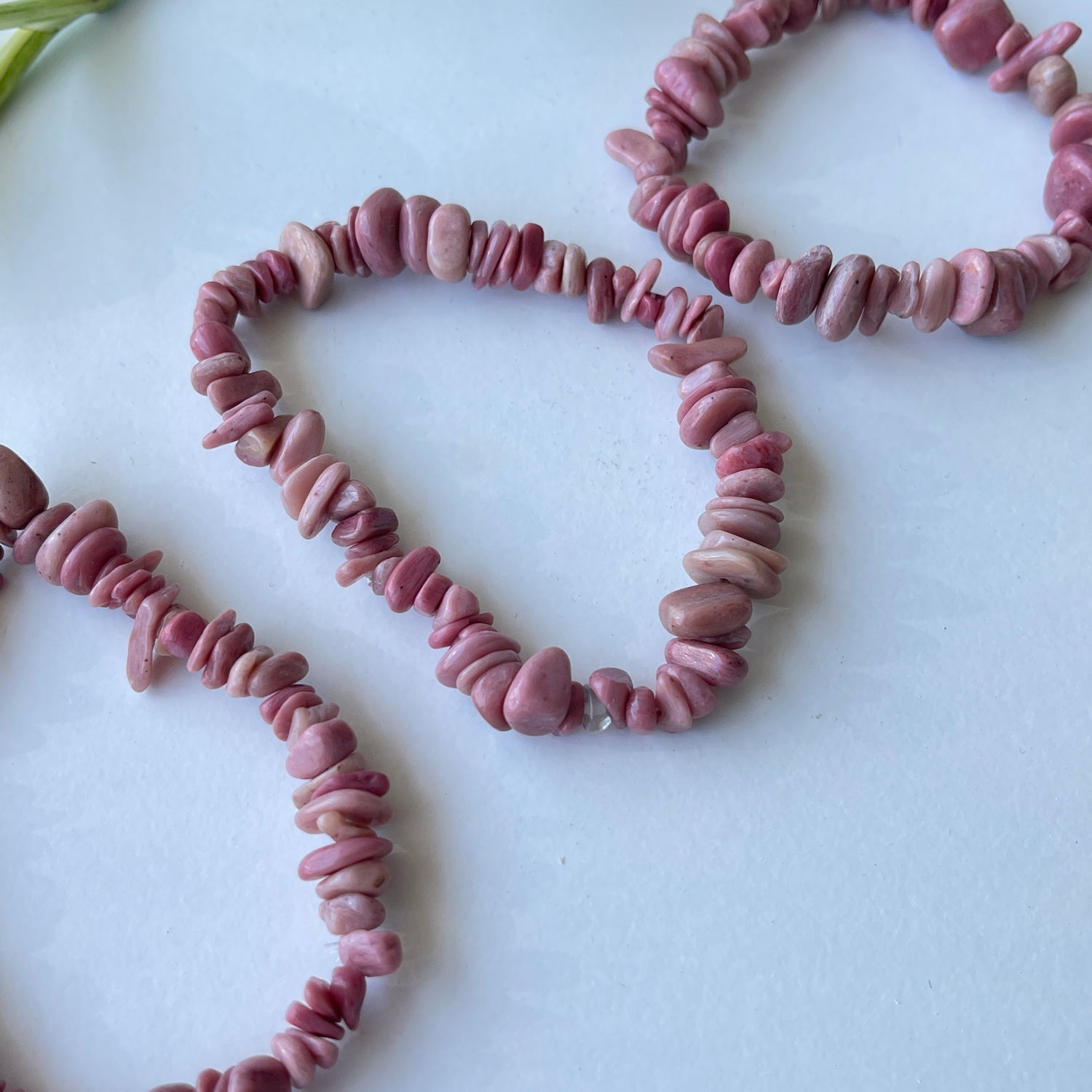 Peruvian Rhodonite Chip Bracelet