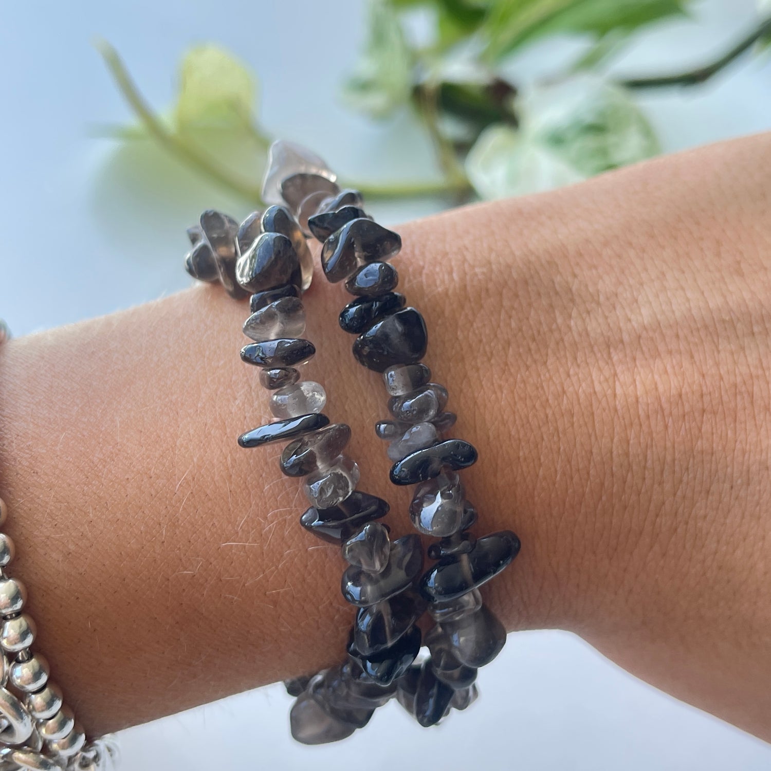 Smoky Quartz Chip Bracelet