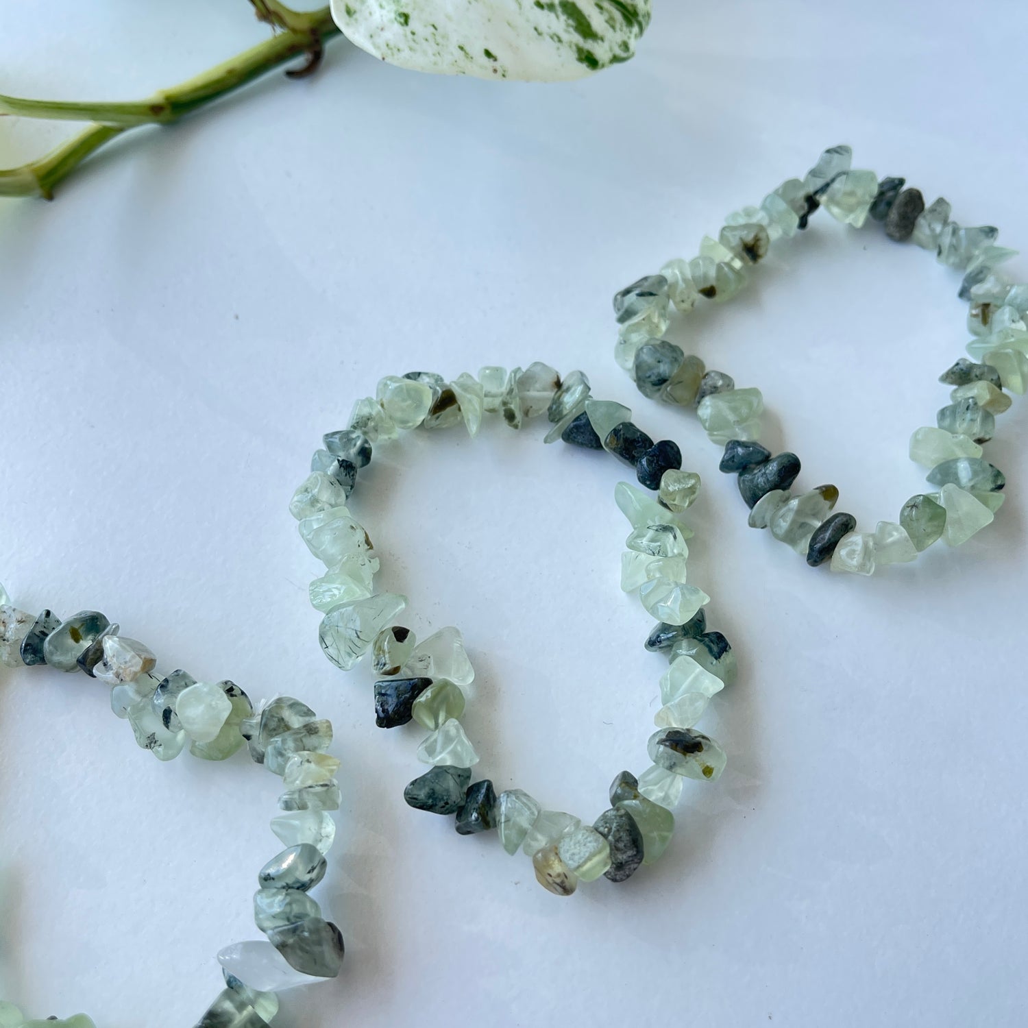 Prehnite Chip Bracelet