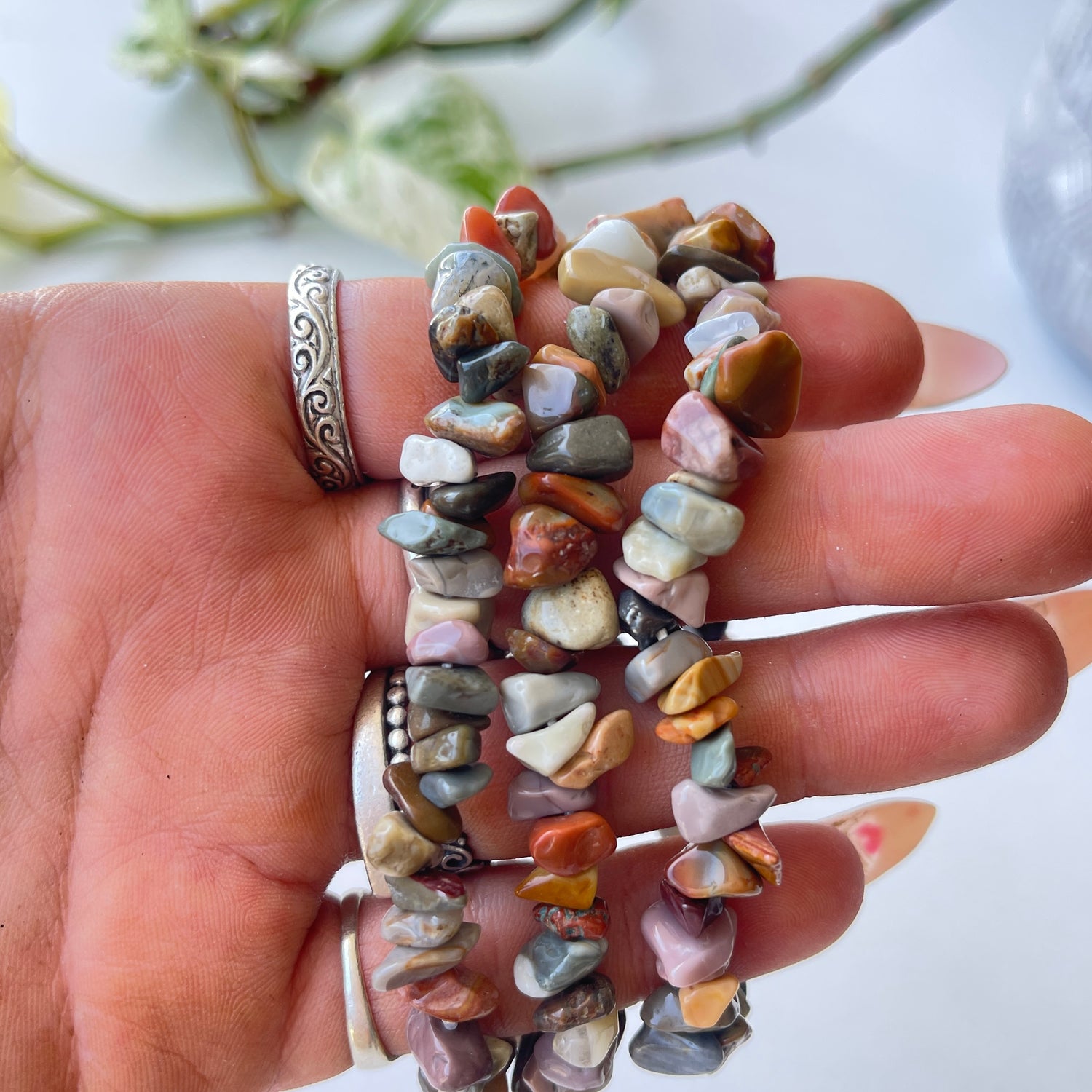 Ocean Jasper Chip Bracelet