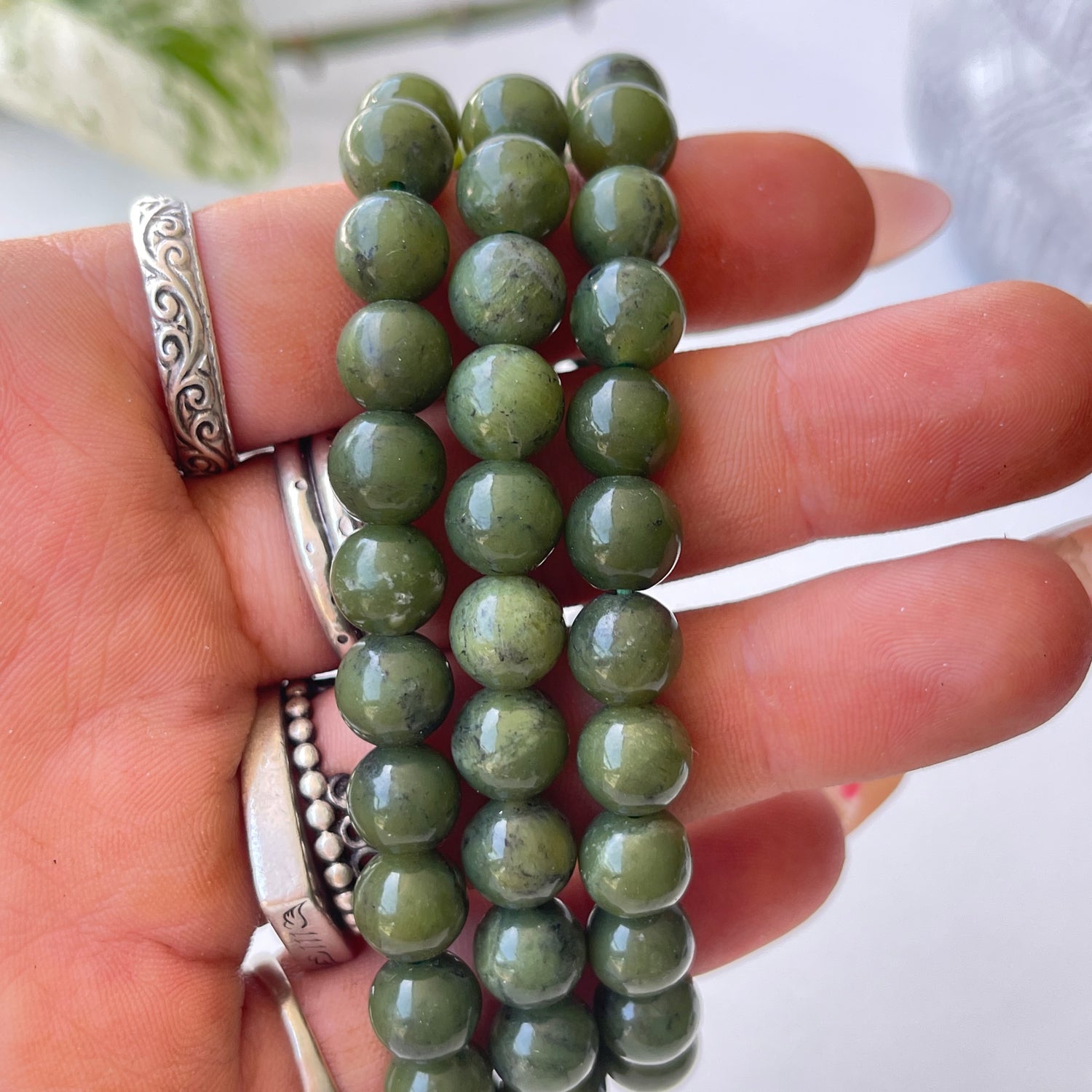 Nephrite Jade Med Bracelet