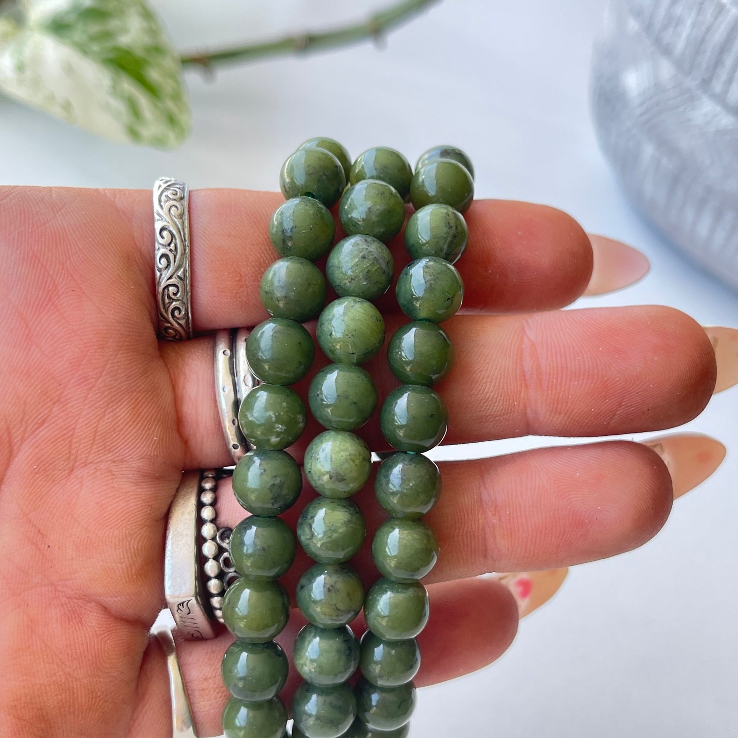 Nephrite Jade Med Bracelet