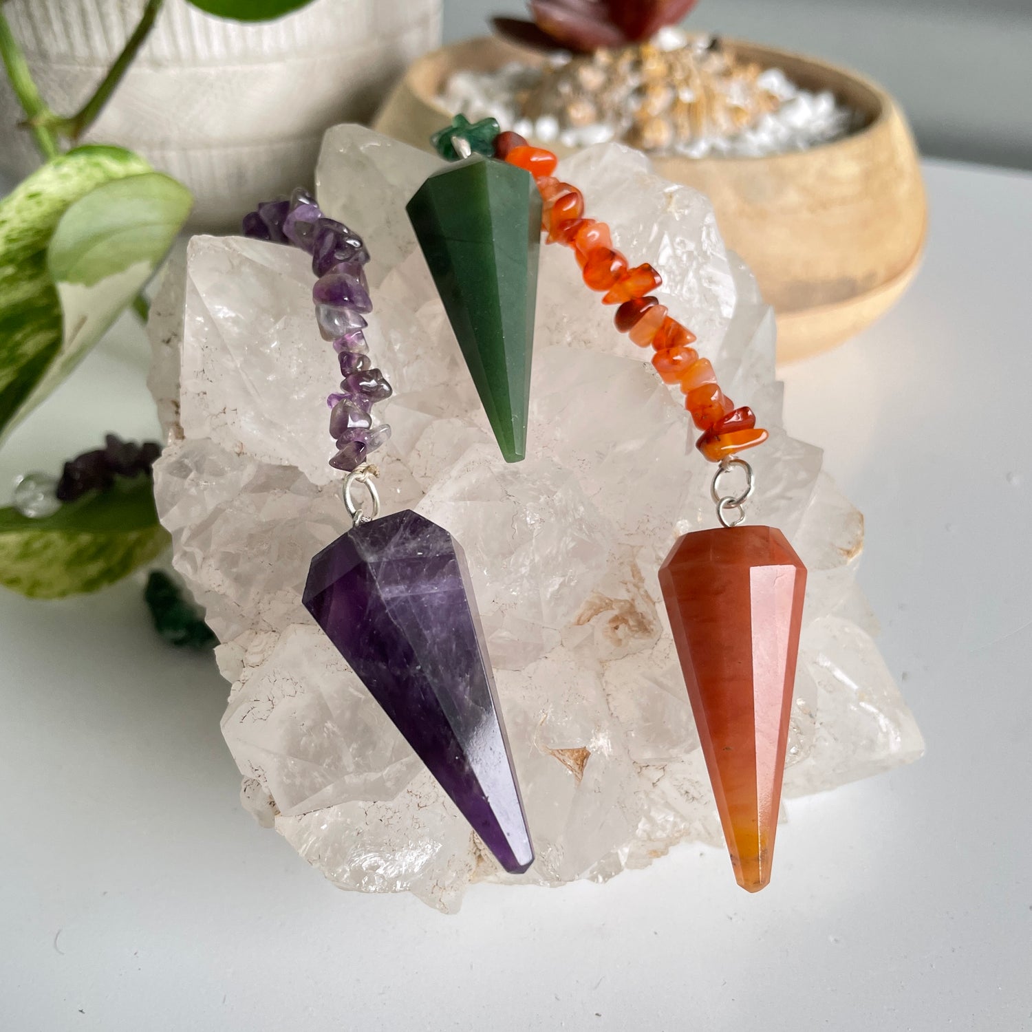 Point and Chakra Chip Pendulum