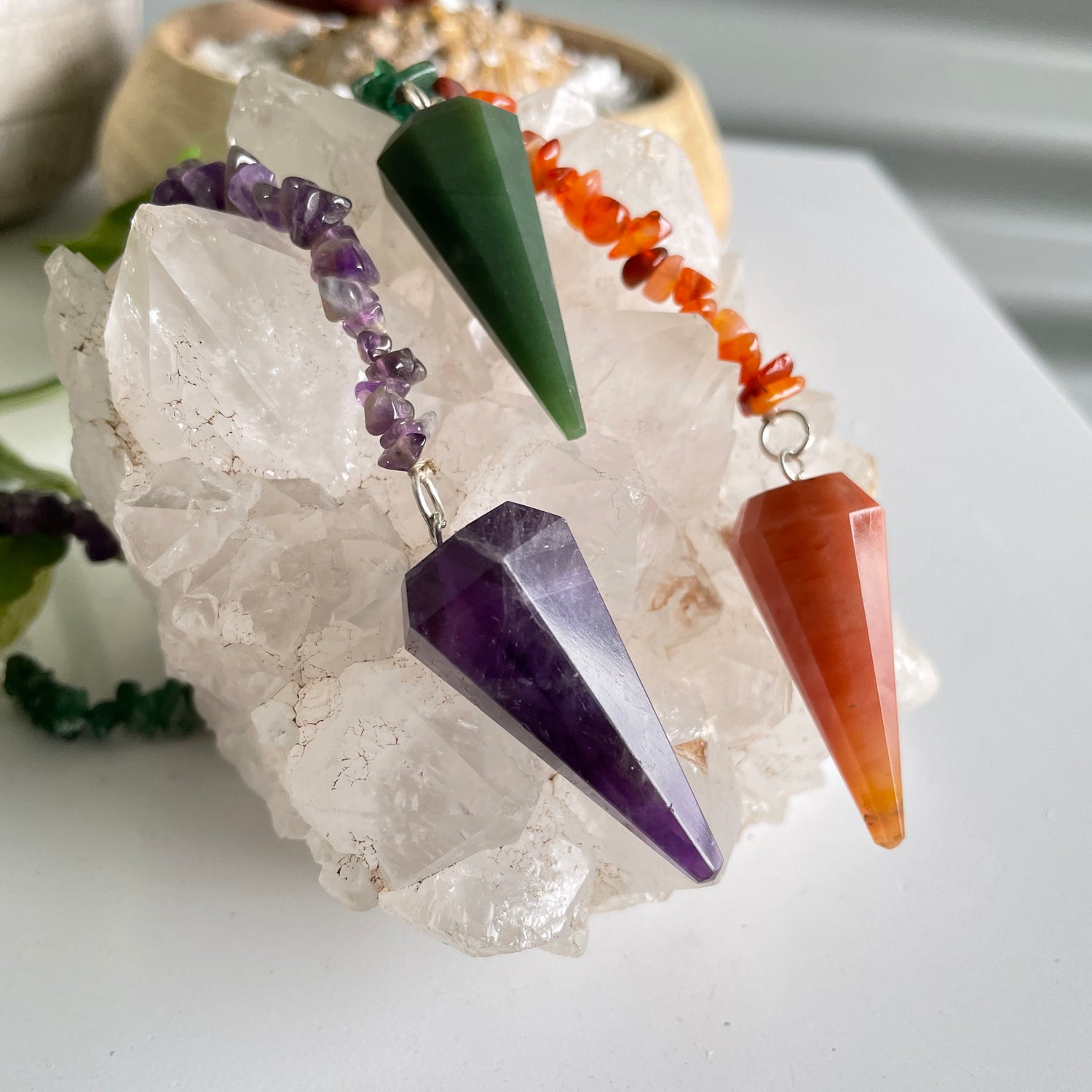 Point and Chakra Chip Pendulum