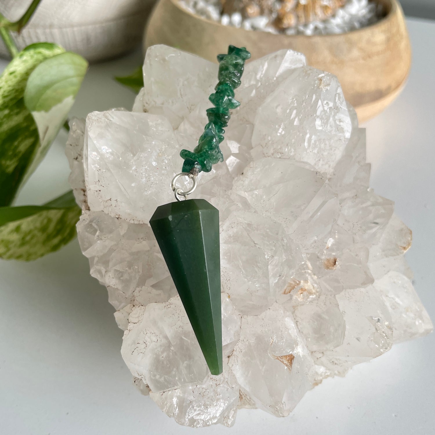 Point and Chakra Chip Pendulum