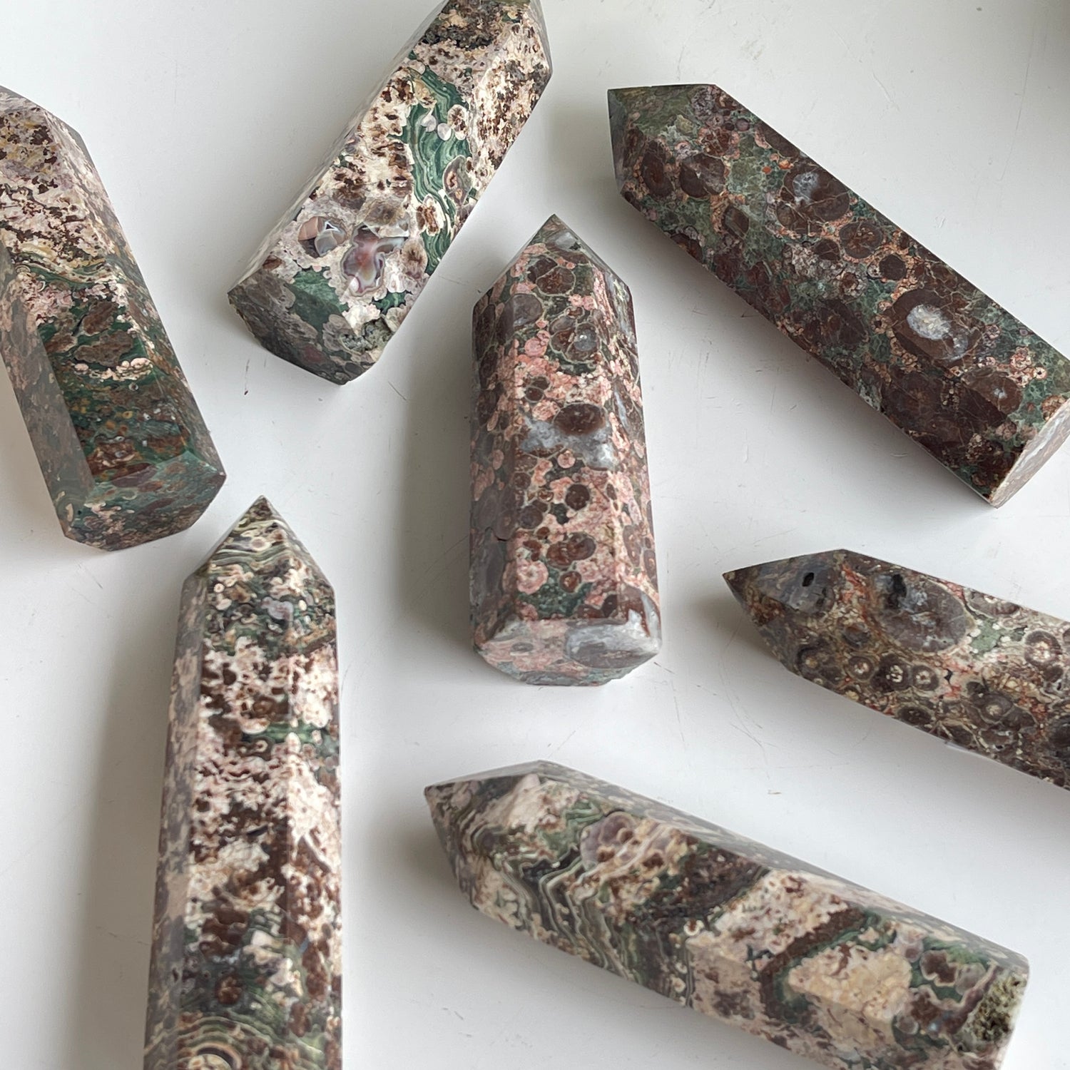 Rhyolite Flower & Green Jasper Generator