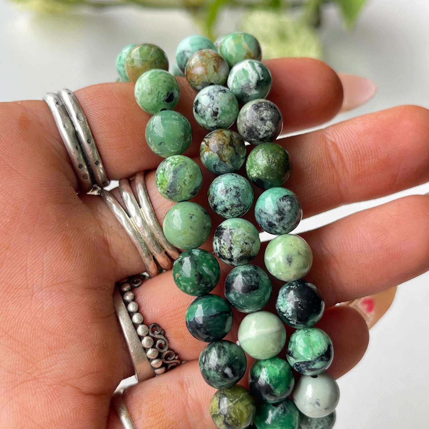 Variscite Beaded Bracelet