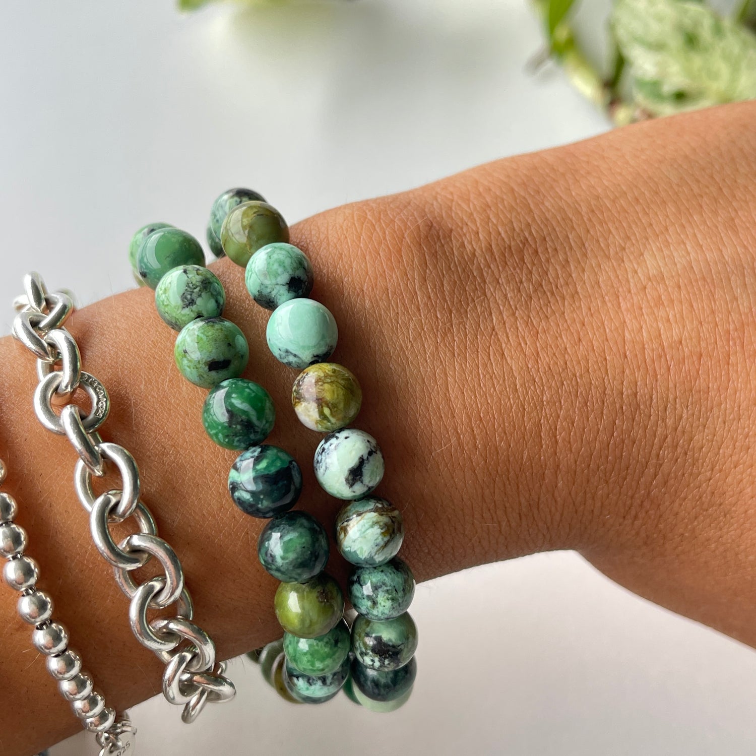 Variscite Beaded Bracelet