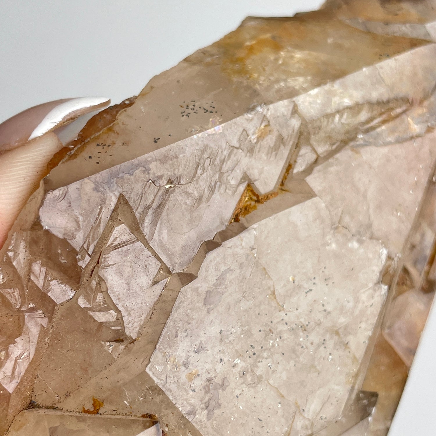 Smoky Elestial Quartz Cluster 380g