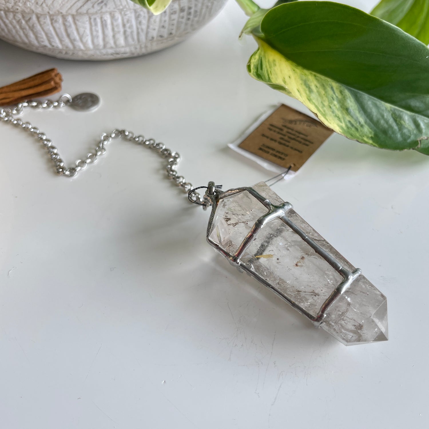 Clear Quartz Large Pendulum