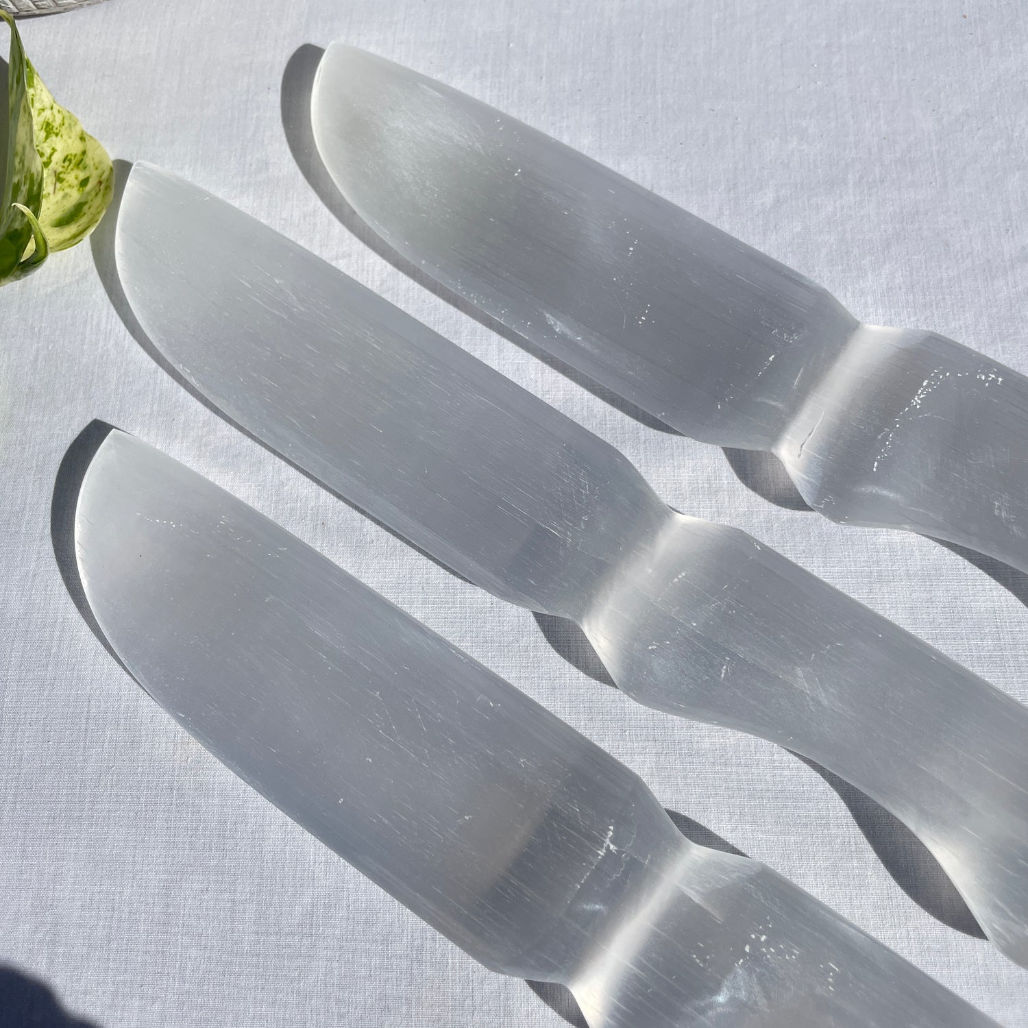 Selenite Dagger Knife Athame 25cm