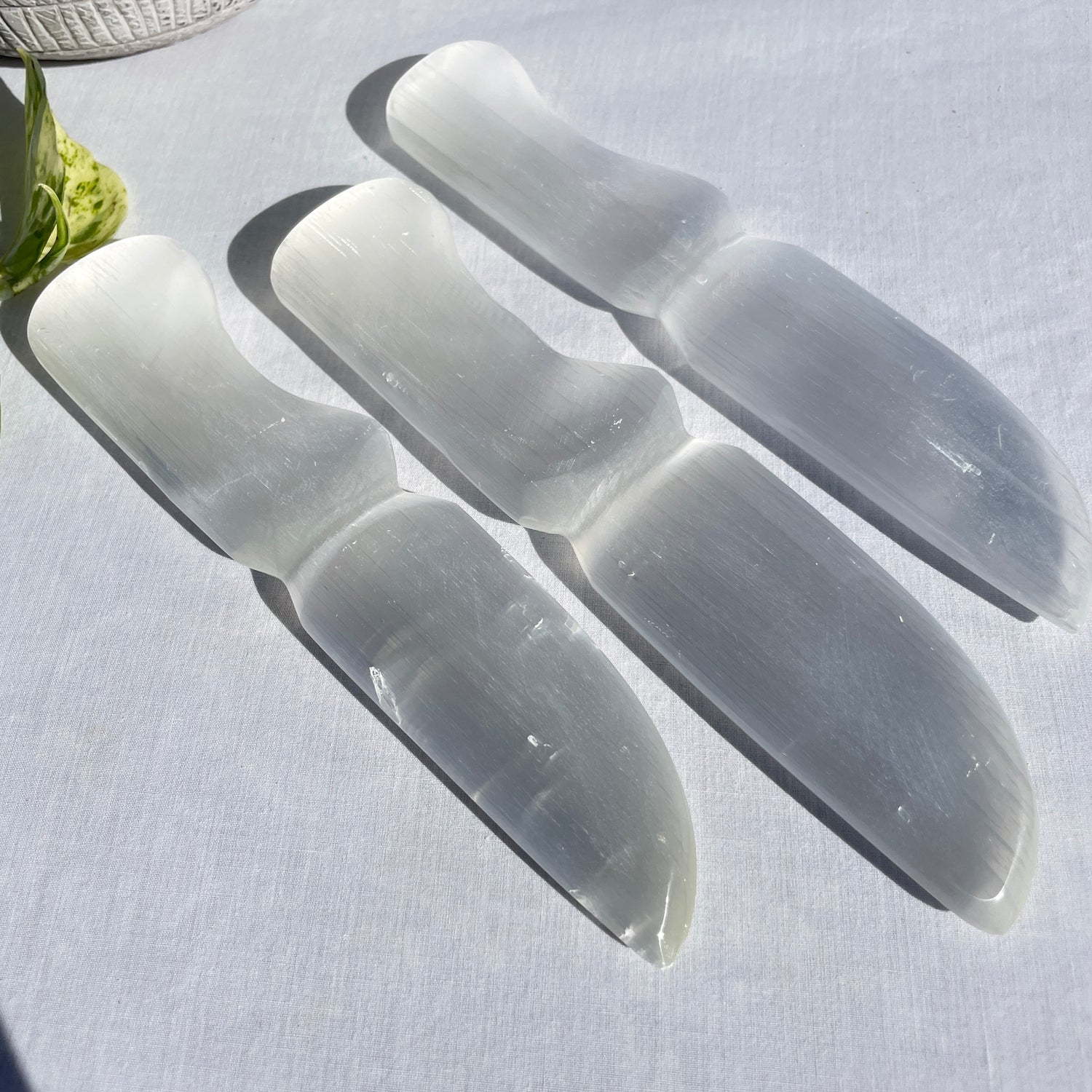 Selenite Dagger Knife Athame 20cm