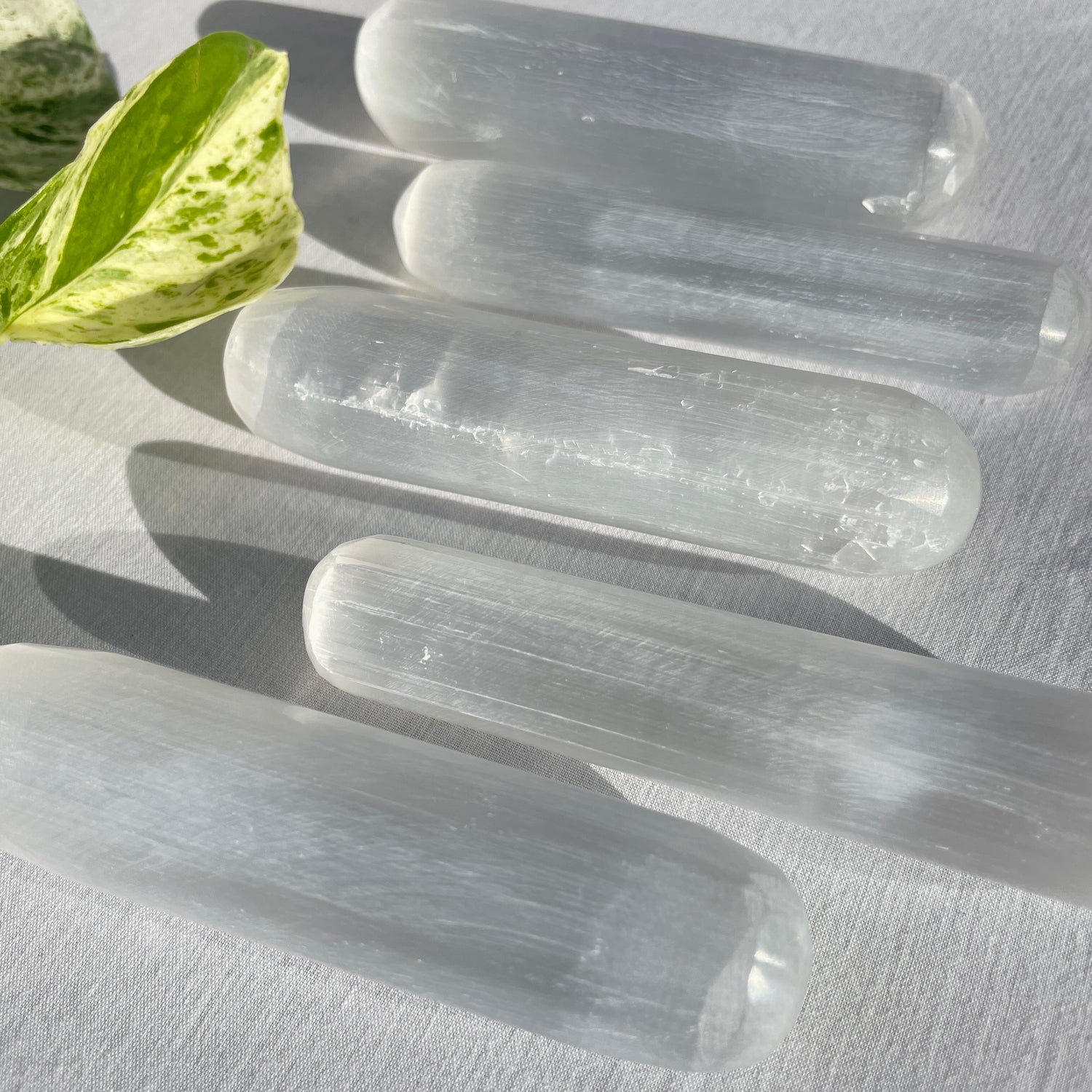 Selenite Cylinder Wand 10cm