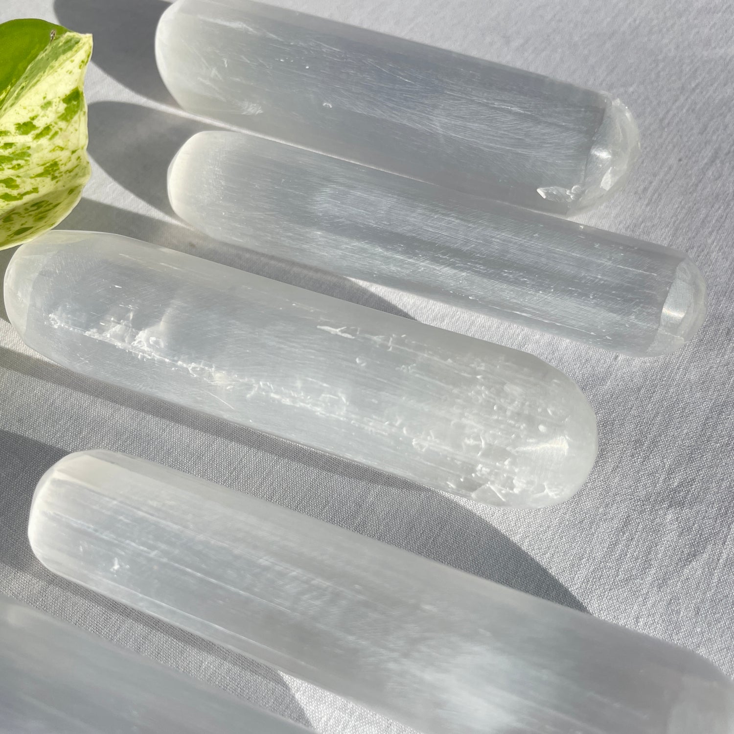 Selenite Cylinder Wand 10cm