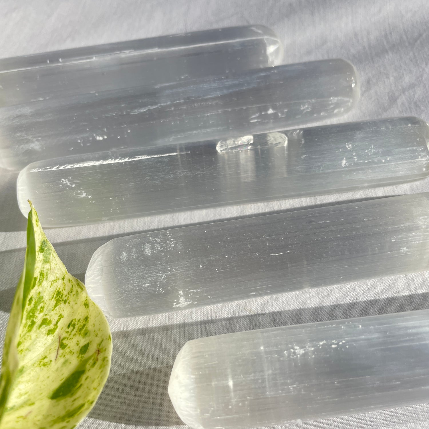 Selenite Cylinder Wand 14-15cm