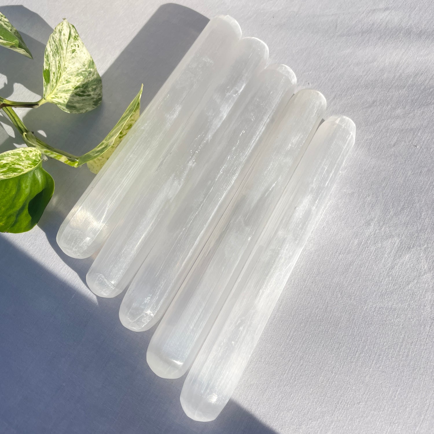 Selenite Cylinder Wand 20cm