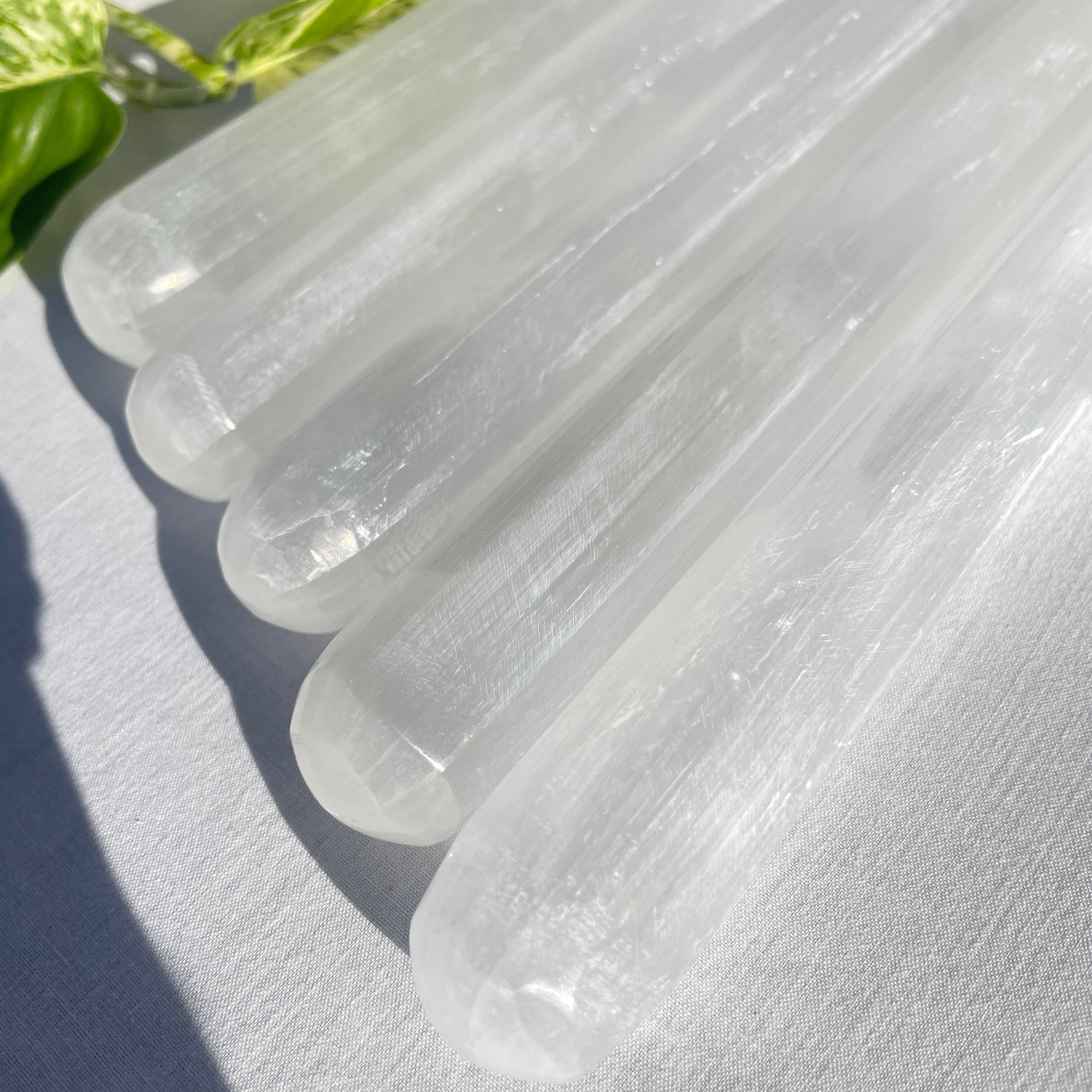 Selenite Cylinder Wand 20cm