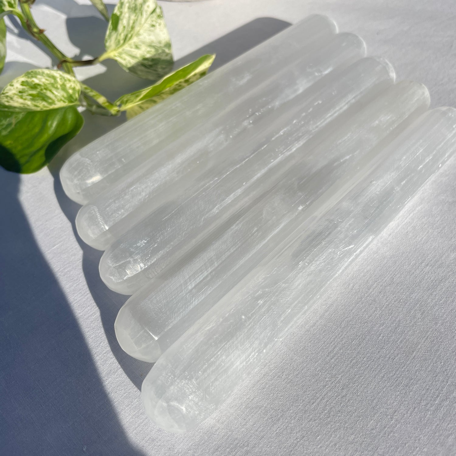 Selenite Cylinder Wand 20cm
