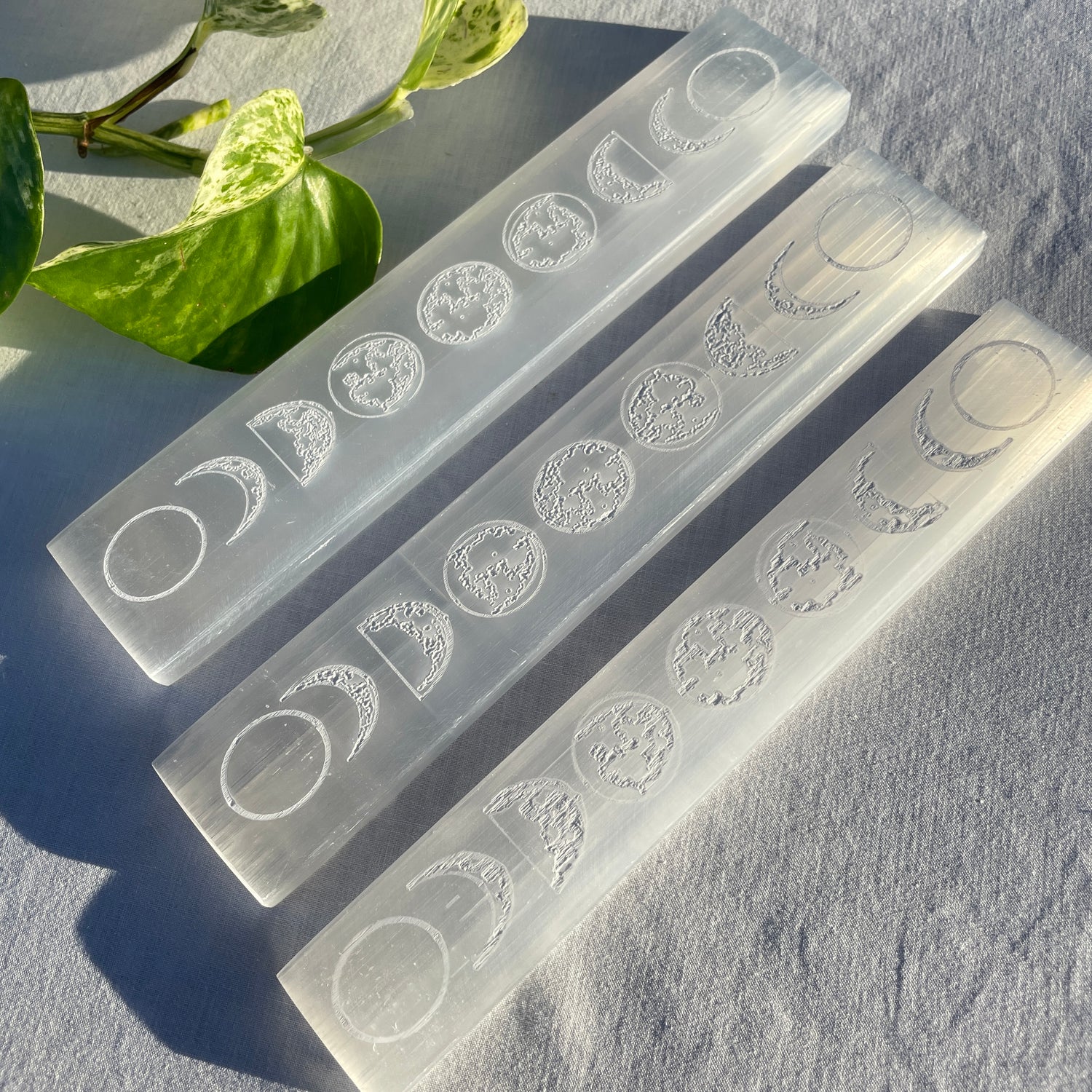 Selenite Moon Phase Ruler