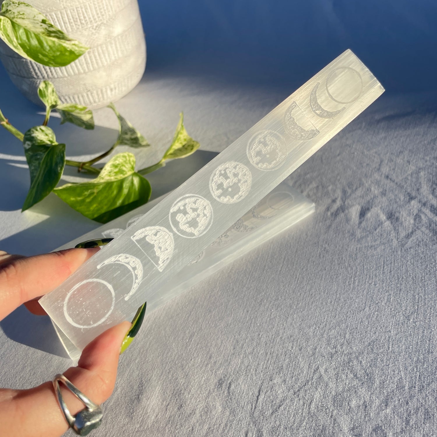 Selenite Moon Phase Ruler