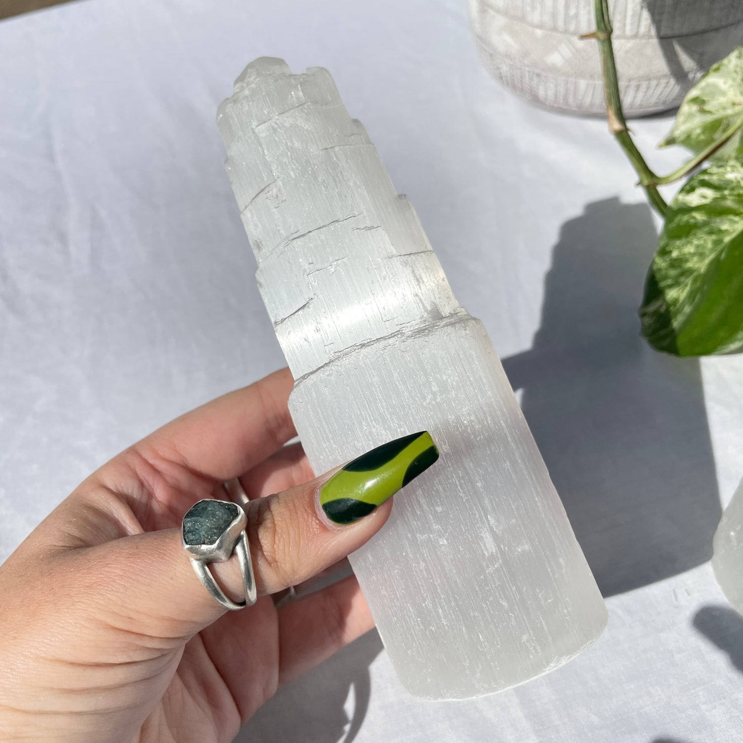 Selenite Tower Med 15cm