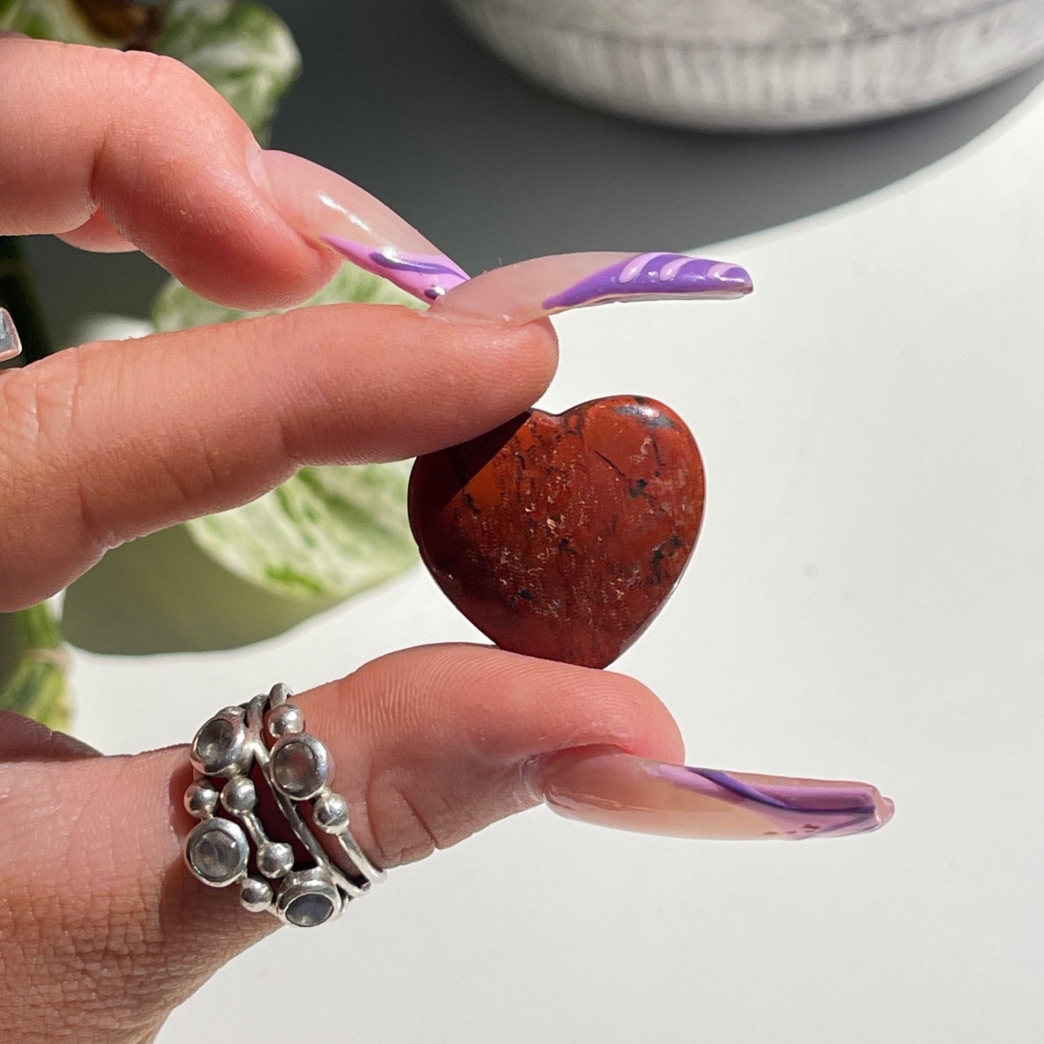 Red Jasper Mini Heart 2cm
